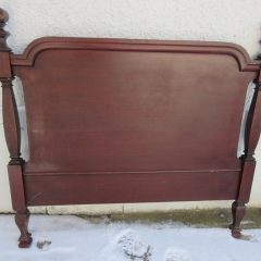 Tall Mahogany Single Bed circa 1920