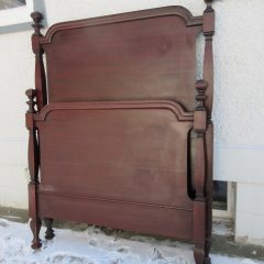 Tall Mahogany Single Bed circa 1920