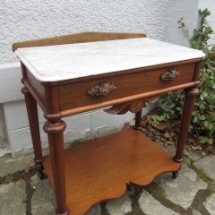 Wonderful Marble Top Table c1870- Great Handles
