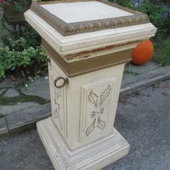 Unique and Versatile Antique Square Pedestal / Stand/Podium
