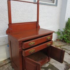 Eastlake Style Washstand c1890 with Towel Bar