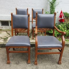 Wonderful Set of 4 Chairs- 1 Arm Chair c1925