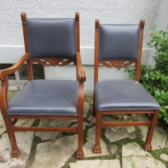 Wonderful Set of 4 Chairs- 1 Arm Chair c1925