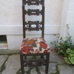 Unique Chair with High Back Circa 1900